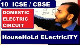 HoUseHoLd Electricity  Domestic Electric Circuit  Ring System etc Class 10 ICSE CBSE [upl. by Elleirbag521]