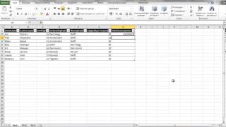 Excel 2010  Lijst maken [upl. by Harned]