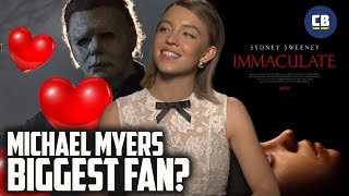 Sydney Sweeney Loves Michael Myers  Immaculate Interview [upl. by Irisa]