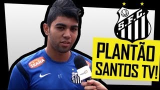 Plantão Santos TV  Gabriel Barbosa fala sobre o resultado dos exames [upl. by Ahseenak]