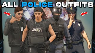 How To Get ALL Police Outfits in GTA 5 Online Updated [upl. by Shurlock]