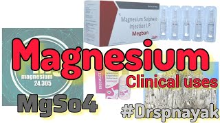 Magnesium salts  clinical uses  Drspnayak  magnesiumSulphate [upl. by Anaidni943]