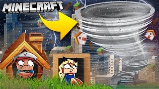 BAZA VS TORNADO  TORNADO CHALLENGE MINECRAFT  Vito VS Bella [upl. by Catriona]