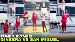 Maverick Ahanmisi vs Kyt Jimenez l Brgy Ginebra vs San Miguel Tune up Game l PBA Commissioner cup [upl. by Oiramad]