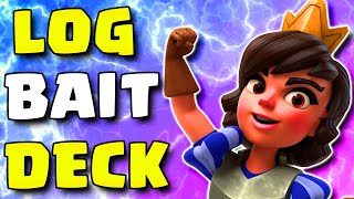 Best Log Bait deck with Evolved Valkyrie is INSANE  Clash Royale [upl. by Nahtan]