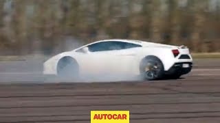 What happens to a Lamborghini Gallardo when you switch traction control off [upl. by Nossaj]