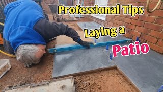 How to lay a patio professional tips [upl. by Spatz79]