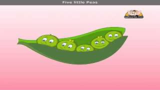 Five Little Peas with Lyrics  Nursery Rhyme [upl. by Dorthea]