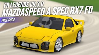 FR Legends MAZDASPEED A SPEC Rx7 FD Livery  FR Legends free code  Acrux A  Frl 238 [upl. by Ahsieni434]