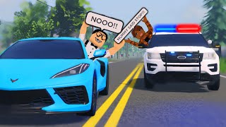 He Stole His Dads Car In Front Of His Mom Spike Strips Activated Roblox [upl. by Siuqcram]