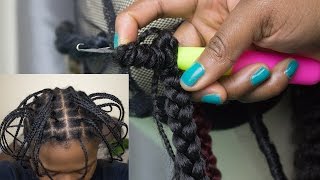 Individual Crochet Box Braids  Faux Locs  3d Twists  Curls by Jorie Hair [upl. by Demmahom]