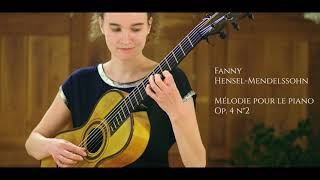 Mélodie pour le piano Op 4 n°2  Fanny HenselMendelssohn Duo Odelia romantic guitars [upl. by Edmon424]