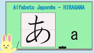 Alfabeto Japonês  hiragana ひらがな parte 1  Aula de Japonês [upl. by Ty]