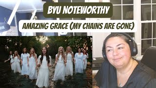 FAVORITE RENDITION BYU NOTEWORTHY  AMAZING GRACE MY CHAINS ARE GONE [upl. by Marino]