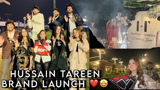 HUSSAIN TAREEN BRAND LAUNCH PARTY 🔥🤩  SAB INFLUENCERS EK SATH 😍  VLOG BY RABEECA KHAN [upl. by Haily]