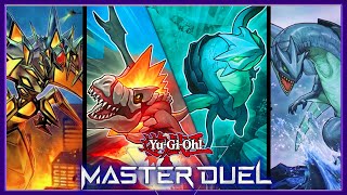 KAIJU DECK PROFILE  YUGIOH MASTER DUEL  PLATINUM 1 GAMEPLAY  APRIL 2022 [upl. by Ynney560]