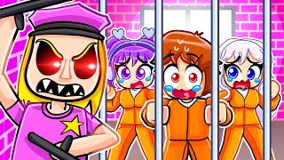 Trapped in GIRLS ONLY Prison Roblox [upl. by Rdnaskela376]