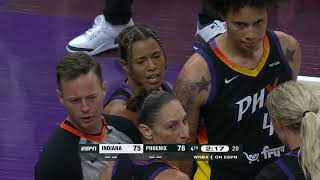 Natasha Clouds late foul upgraded to FLAGRANT 1 for excessive contact  WNBA on ESPN [upl. by Alleuqcaj]