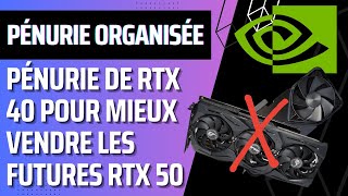 nVidia réduira la production de ses RTX 40 pour créer de la place pour ses futurs RTX 50 [upl. by Irrehs]