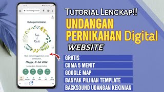 Cara Membuat Undangan Pernikahan Digital Website Gratis [upl. by Leunammi]