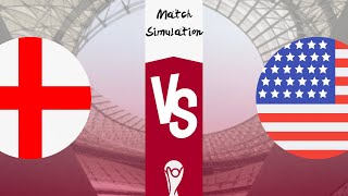 FIFA WORLD CUP QATAR Anglia  USA GrupaB 25112022 Match Simulation  Symulacja meczu Po Polsku [upl. by Ness940]