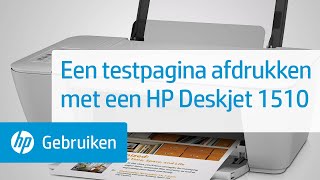 Een testpagina afdrukken met een HP Deskjet 1510 [upl. by Anatsirhc]