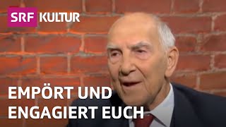 «Empört Euch» – Stéphane Hessel im Gespräch über Aktivismus  Sternstunde Philosophie  SRF Kultur [upl. by Mahtal593]