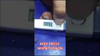 How to Change Celsius to Fahrenheit in Digital Thermometer [upl. by Quartas]