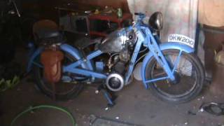 pre war DKW MOTORCYCLE [upl. by Hsetirp]