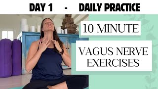 Daily Practice Series 1  10 Minute Vagus Nerve Exercises  Dr Angie Holzer [upl. by Chloris832]