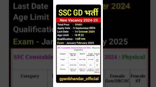 SSC GD New Vacancy 202425  SSC GD Notification 2025  बच्चों के लिए खुशखबरी  By UMESH SIR ssc [upl. by Rebhun190]