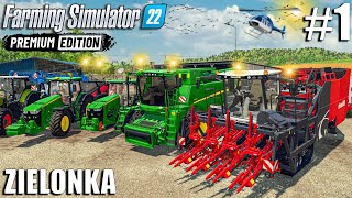 THE ADVENTURE BEGINS  500 COWS FARM  Zielonka  Farming Simulator 22 PREMIUM EDITION  Episode 1 [upl. by Izawa]