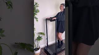 New Wellfit Walking Pad Treadmill First Impressions🚶‍♀️ walkingpad homeworkout wfh [upl. by Crespo445]