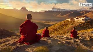 Meditation and throat singing of Tibetan monksDeep relaxation Healing [upl. by Cristie]