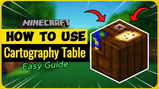 How To Use Cartography Table in Minecraft  A Complete Guide Expanding Copying and Locking a Map [upl. by Dnalyag]