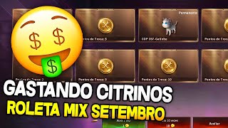 GASTANDO 50 CITRINOS NA ROLETA MIX DE SETEMBRO GANHEI ALGO BOM [upl. by Alayne]