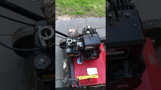 Vertikutierer S 400 B scarifier dethatcher after carb rebuild Briggs Stratton 35 hp PS Vergaser [upl. by Oeram]