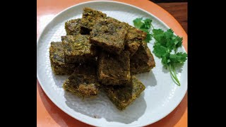 How to Make Kothimbir Vadi Traditional Marathi snacks [upl. by Kacy]