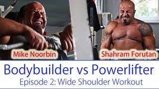 Wide Shoulders Workout  mit Mike Noorbin  SHERRYPOWERDE [upl. by Doak642]