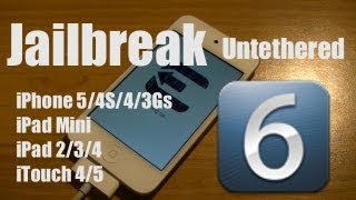 Jailbreak Untethered 6060160261611612 iPhone 54S43GS iTouch 5G4G iPad 234Mini [upl. by Akirat]