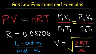 Gas Laws  Equations and Formulas [upl. by Aihseit615]