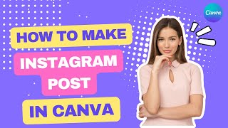 How to Design Instagram Post with Canva  Canva Tutorial [upl. by Yenffit]