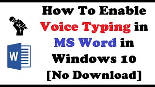 How to Use SpeechtoText Voice Typing in Word amp Docs  Type HandsFree for Faster Content Creation [upl. by Aya]