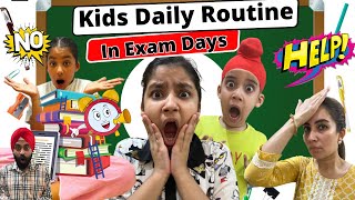 Kids Daily Routine In Exam Days  Ramneek Singh 1313  RS 1313 VLOGS [upl. by Enhpad285]