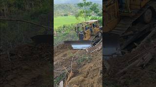 Bulldozer Operators Expertise in Creating Plantation Terraces bulldozer catd6rxl heavyequipment [upl. by Aicilaana]