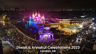 London UK – Diwali amp Annakut Celebrations 2023 [upl. by Eekaz]