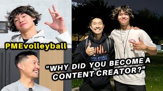 Why Did You Become A CONTENT CREATOR  PME Volleyball Interview [upl. by Donoghue940]