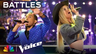 DREION and Georgia Starnes Phenomenal Duet is the quotPerfect Combinationquot  The Voice Battles  NBC [upl. by Imefulo]