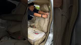 pro detailing pressure wash interior cleaning of the dirtiest car shorts ytshorts detailing [upl. by Rainie]