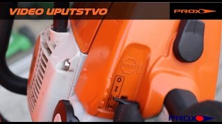 Pravilan startpokretanjepaljenje motorne pile STIHL  HOW TO START CHAINSAW [upl. by Annaiviv]